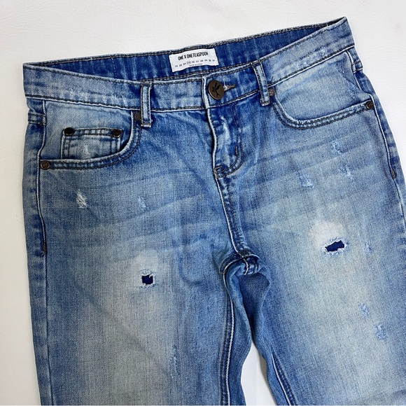 One x One Teaspoon Awesome Baggies Low Waist Medium Rise Relaxed Tapered Size 25 - Picture 2 of 9